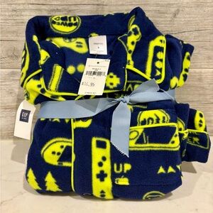 GAP Kids Navy and Neon Pajama Set